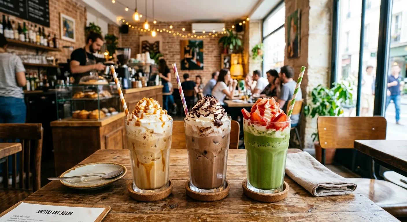 Boissons glacées à la carte : frappés, milkshakes et smoothies pour un glacier ou un café