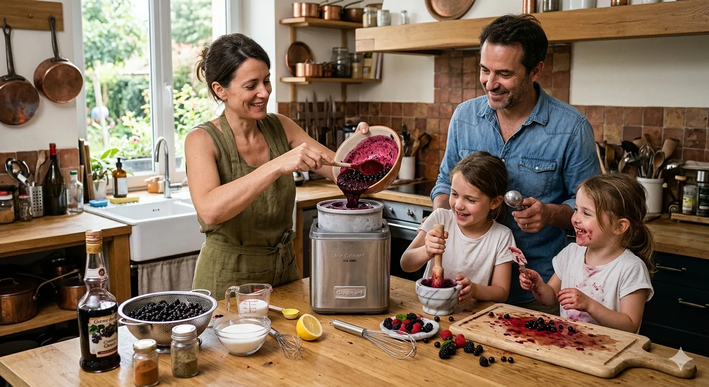 Sorbet cassis maison : la recette simple qui révèle tout le caractère du fruit
